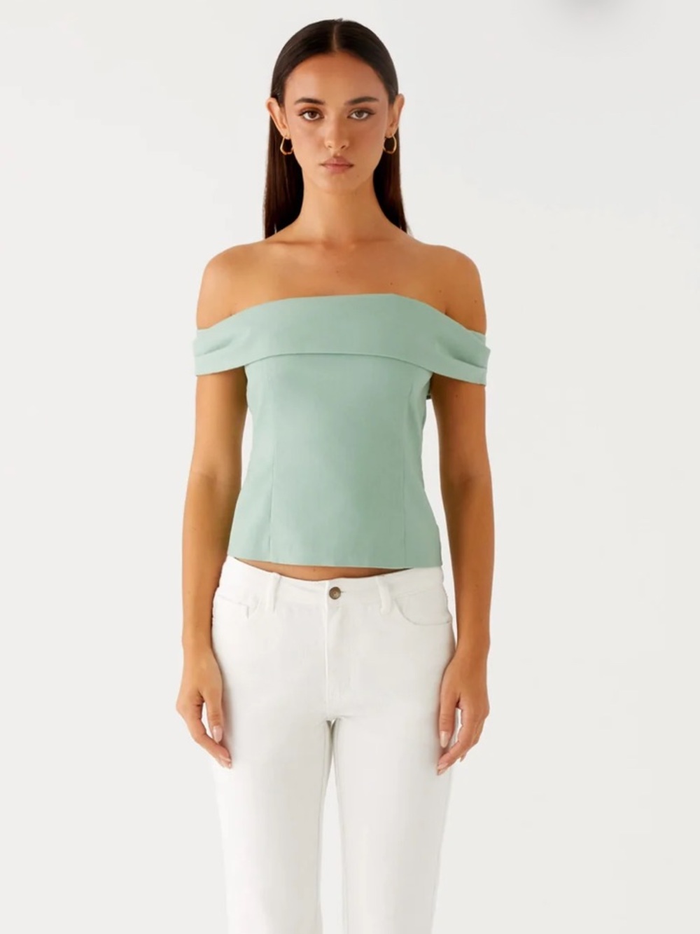 Peppermayo 14 Sage Jairo Linen Top